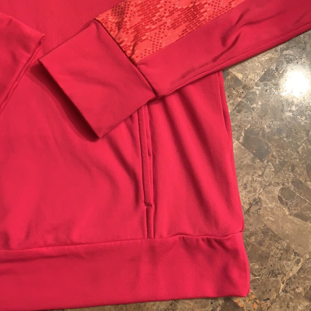 Adidas Pink Climawarm hoodie, size M, EUC - Picture 3 of 7